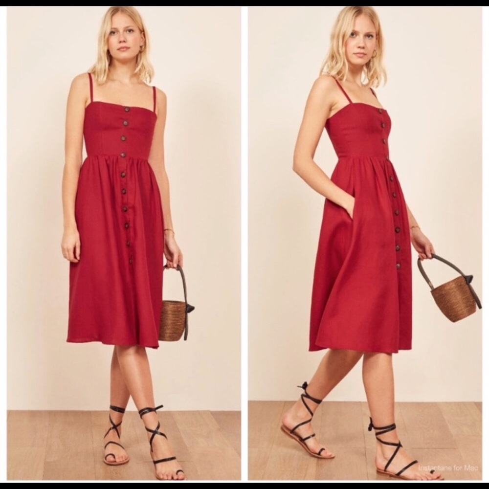 Reformation Lori linen dress